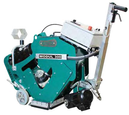 Kugelstrahlmaschine für Beton oder Asphalt Mietmaschine (Modul 300) - 50 - 100 qm pro Stunde.