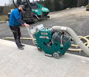 Kugelstrahlmaschine für Beton oder Asphalt Mietmaschine (Modul 300) - 50 - 100 qm pro Stunde.