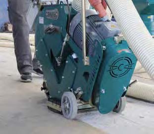 Kugelstrahlmaschine für Beton oder Asphalt Mietmaschine (Modul 300) - 50 - 100 qm pro Stunde.