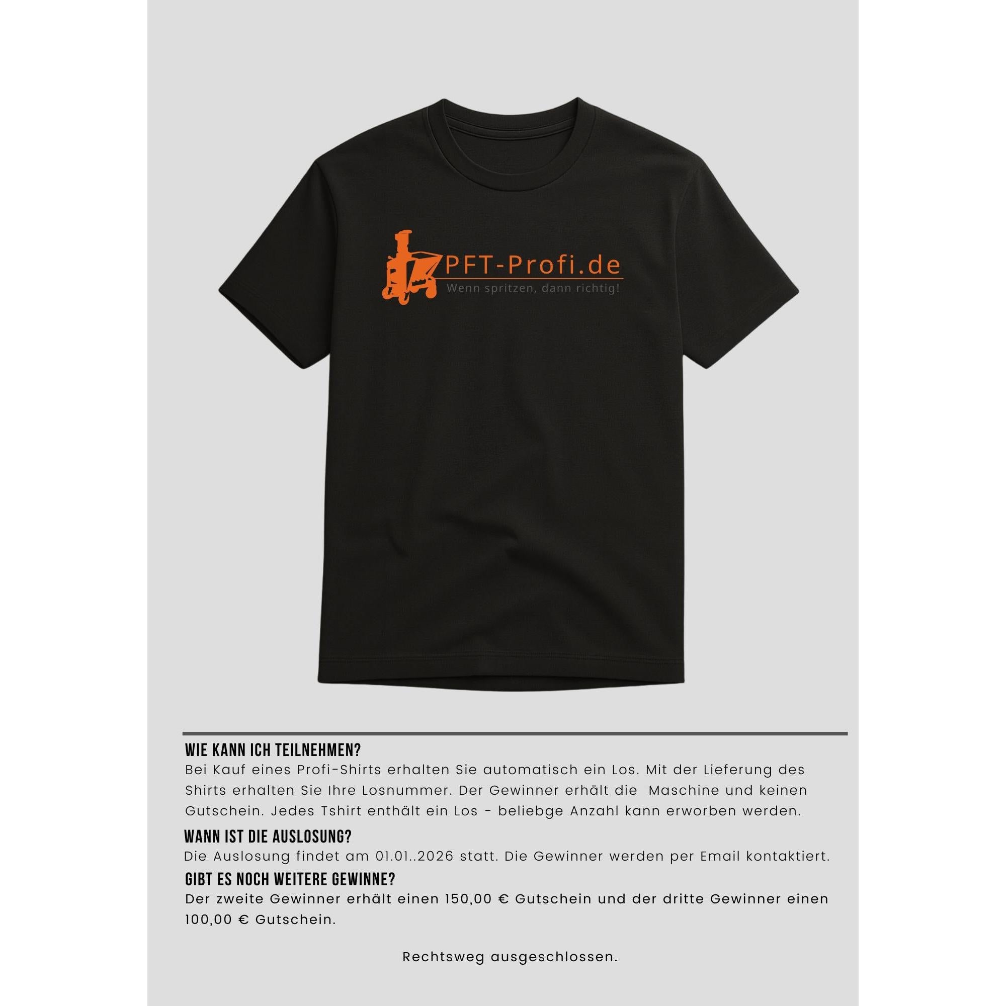 PFT-Profi.de / T-Shirt - Sichere dir die Chance auf deine PFT G4 Smart.