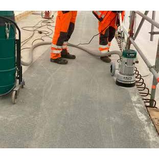Bodenschleifmaschine Contec ALPHA®: Kraftvoll, kompakt und staubfrei - PFT - Profi Verputzmaschinen kaufen