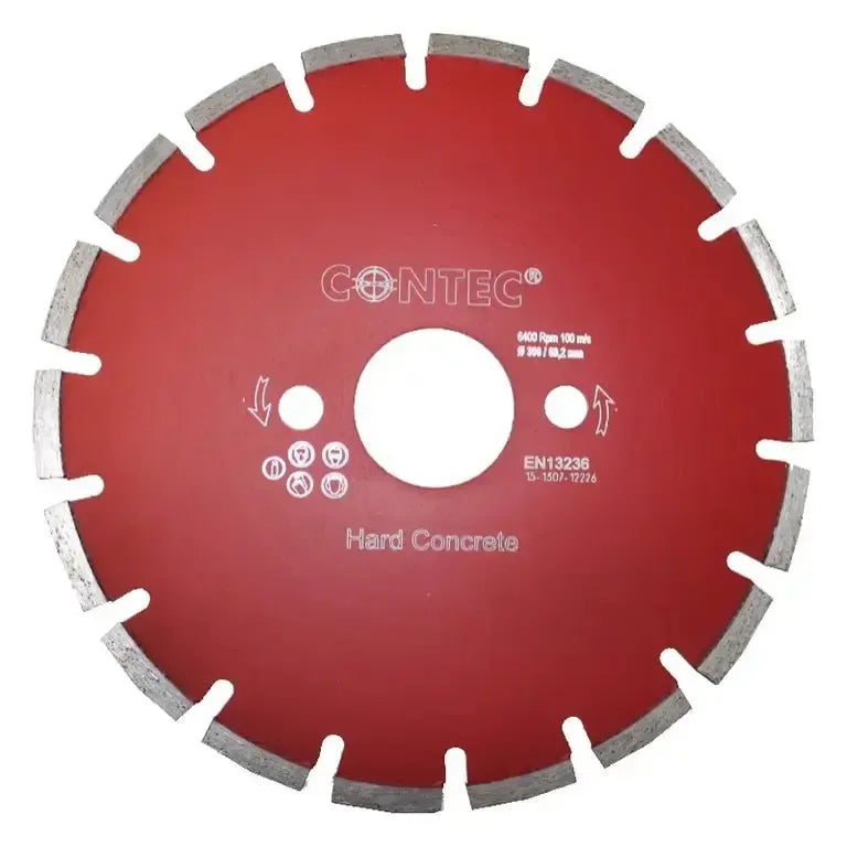 Diamantsägeblatt 200 mm rot für harte Böden - CONTEC - PFT - Profi.de