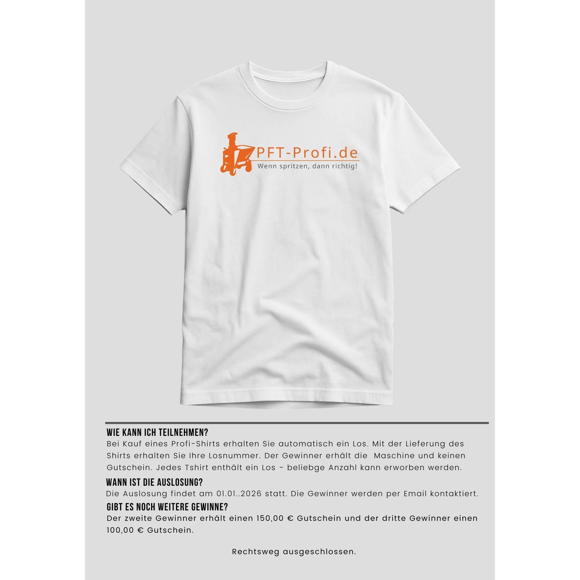 PFT - Profi.de / T-Shirt - Sichere dir die Chance auf deine PFT G4 Smart. - PFT - Profi.de