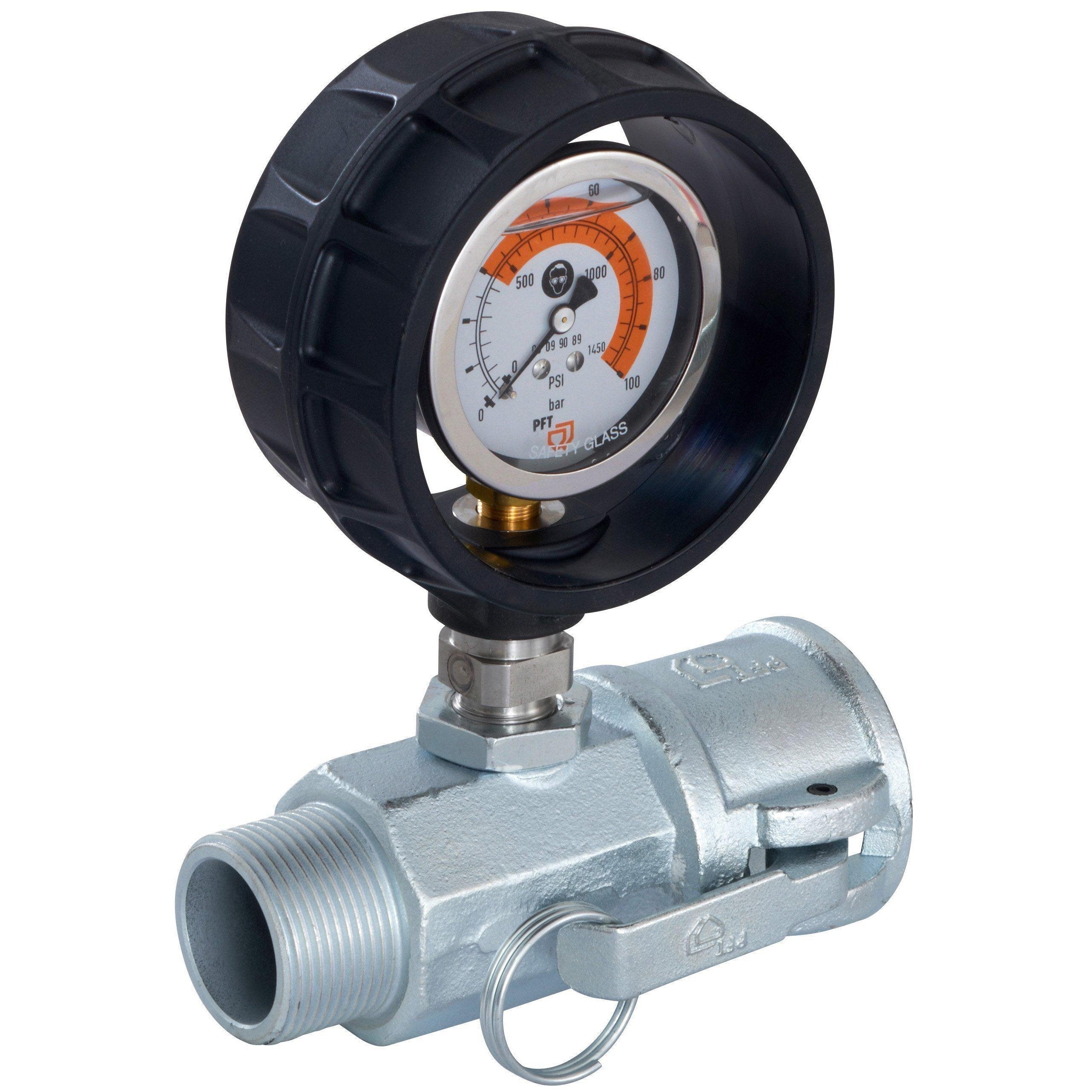 Knauf PFT GmbH & Co. KG-00160003-PFT Mörteldruckmanometer DN35 M-Teil | 1 1/4" AG-Ersatzteil-EAN 4003976377417-PFT-profi.de