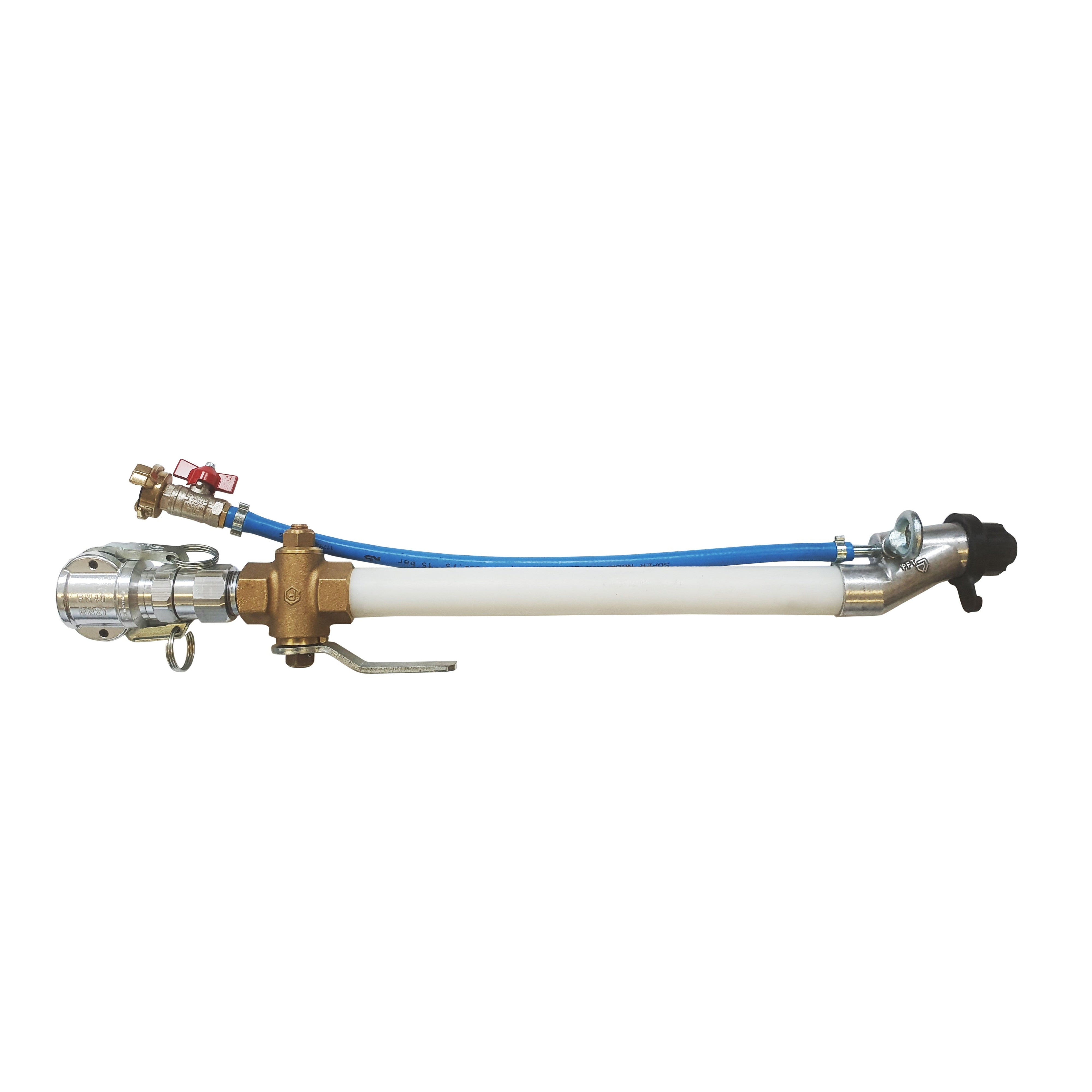 PFT-Profi-00.00000000-02-Profi Feinputzgerät mit Messing Kükenhahn und drehbarer Aluminium-Kupplung DN25-Feinputzgerät-EAN -PFT-profi.de