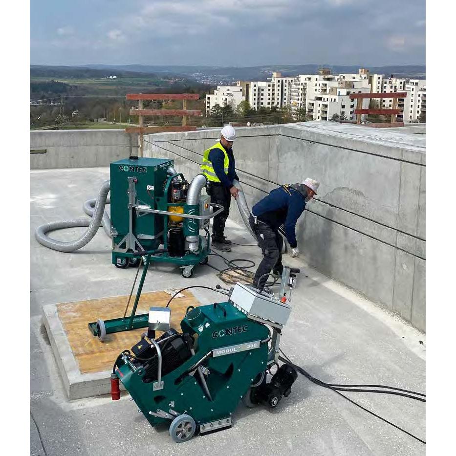 Kugelstrahlmaschine für Beton oder Asphalt Mietmaschine (Modul 300) - 50 - 100 qm pro Stunde. - PFT - Profi.de