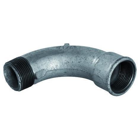 PFT Bogen 1 1/4" 90° IG-AG verzinkt