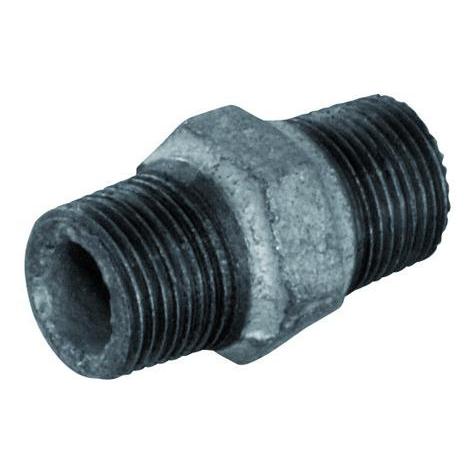 PFT Doppelnippel Sechskant 3/8" verzinkt