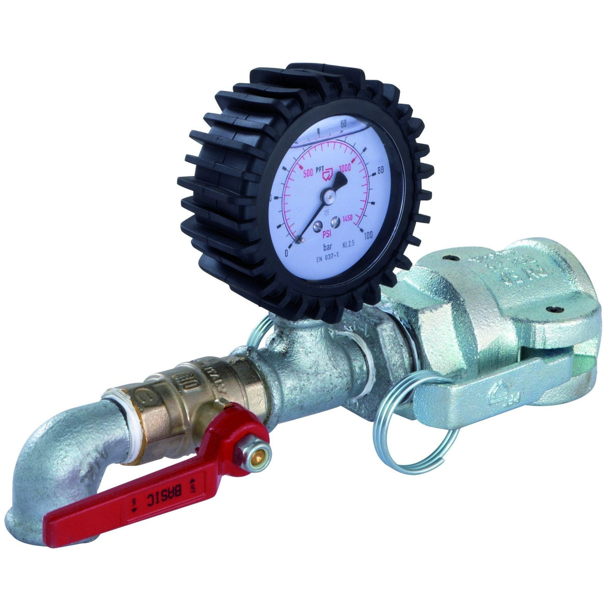 PFT Druckprüfer 0 - 100 bar DN25 M-Teil