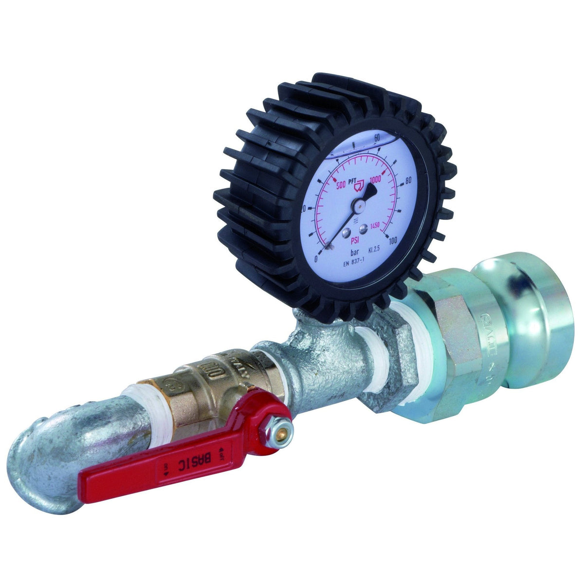 PFT Druckprüfer 0 - 100 bar DN35 V-Teil, LW24