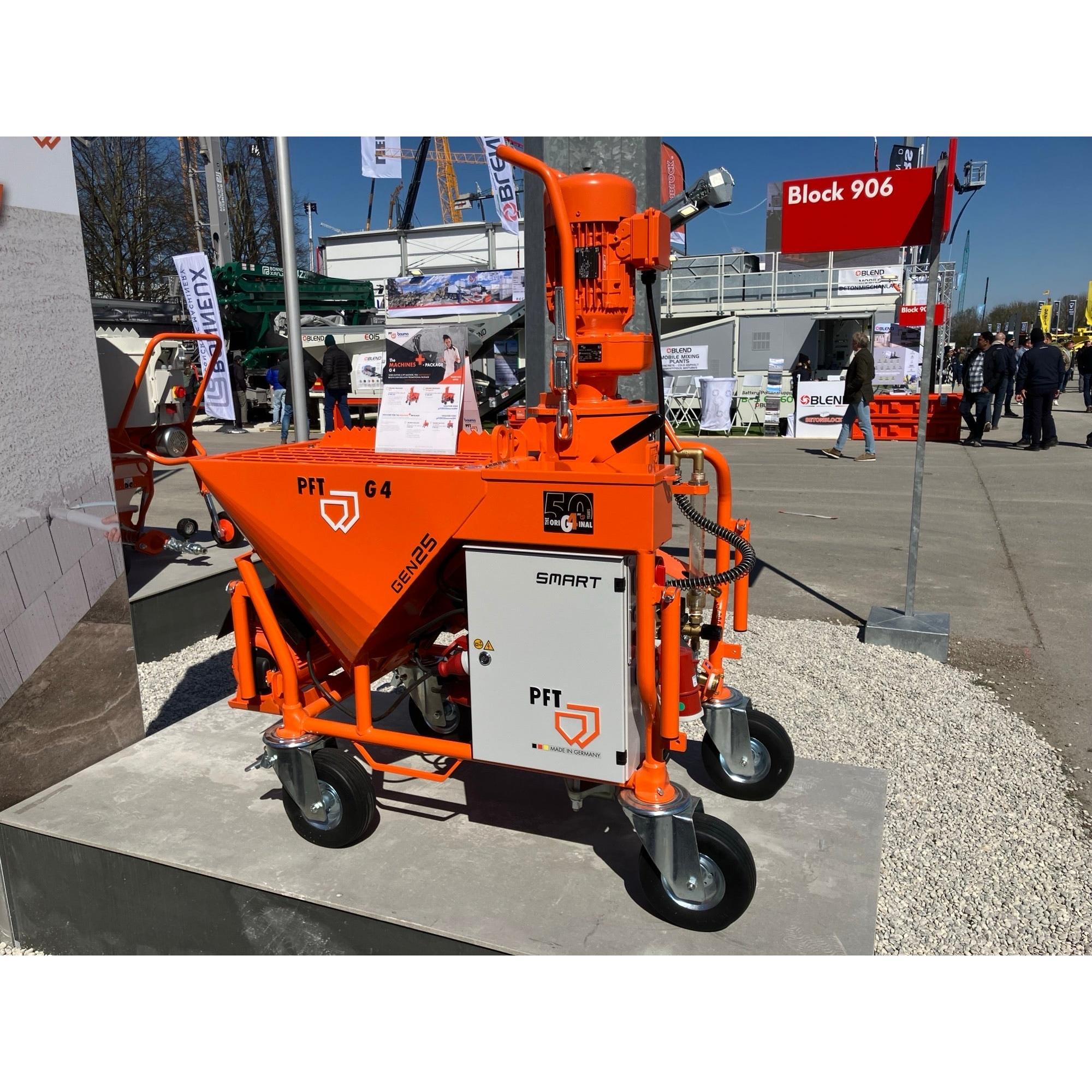 PFT G4 Plaster RP - 400 V, 3 Ph. 50 Hz. mit Wasserpumpe - PFT - Profi.de