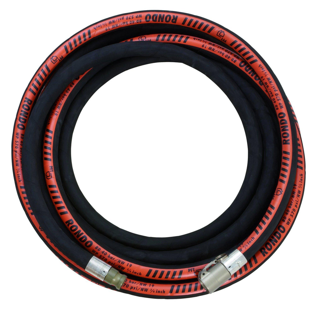 PFT RONDO DN19 Hydraulikeinbindung V-Teil | M-Teil - 10 m