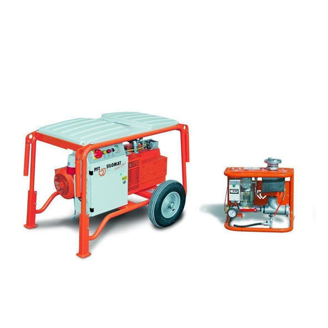 PFT SILOMAT trans plus DF Q 100 – rollbar, 400 V, 3 Ph, 50 Hz, 6,1 kW - PFT - Profi Verputzmaschinen kaufen