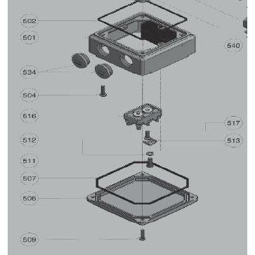 Knauf PFT GmbH & Co. KG-00595463-PFT Reparatursatz für Getriebemotor ZF20, 28 U/min Klemmbrettgehäuse-Reparatursatz für Getriebemotor-EAN 4003976453630-PFT-profi.de